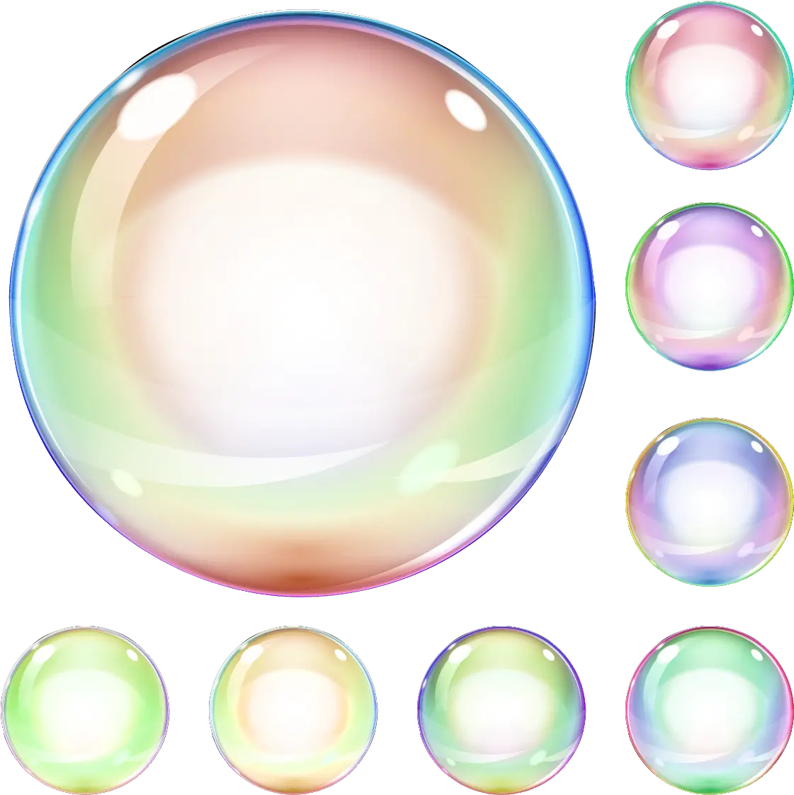 Soap Bubble Color Colored Bubbles Png Download 14001400 Lighting Soap Bubbles Png