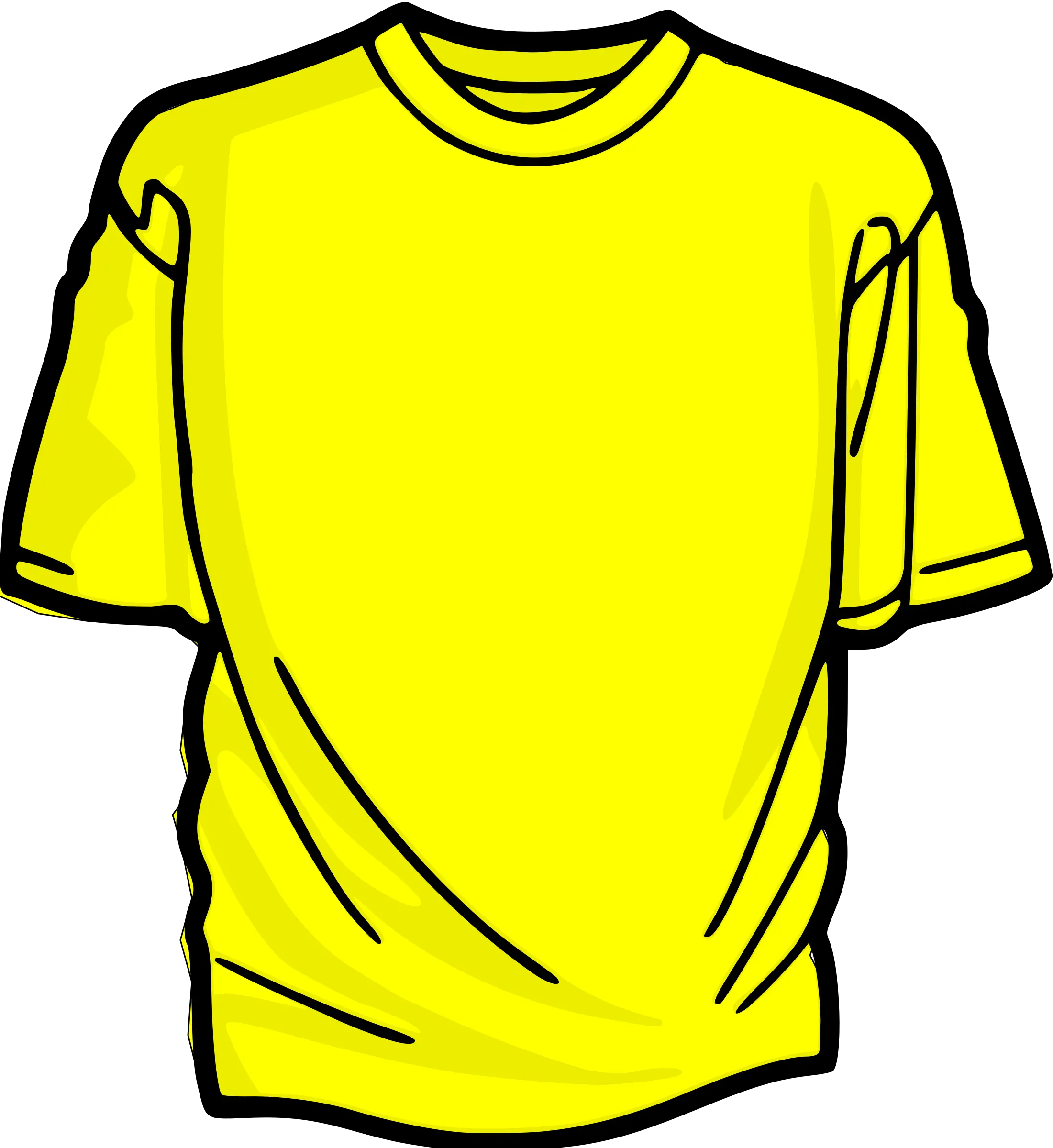 Yellow T Shirt Clip Art At Clkercom Vector Clip Art Shirt Clipart Png Transparent Tee Shirt Png