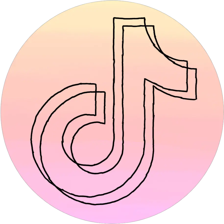 Tiktok Logo Farbverlauf Sticker Tiktok App Pink Tiktok Logo Png Tik Tok Logo Png