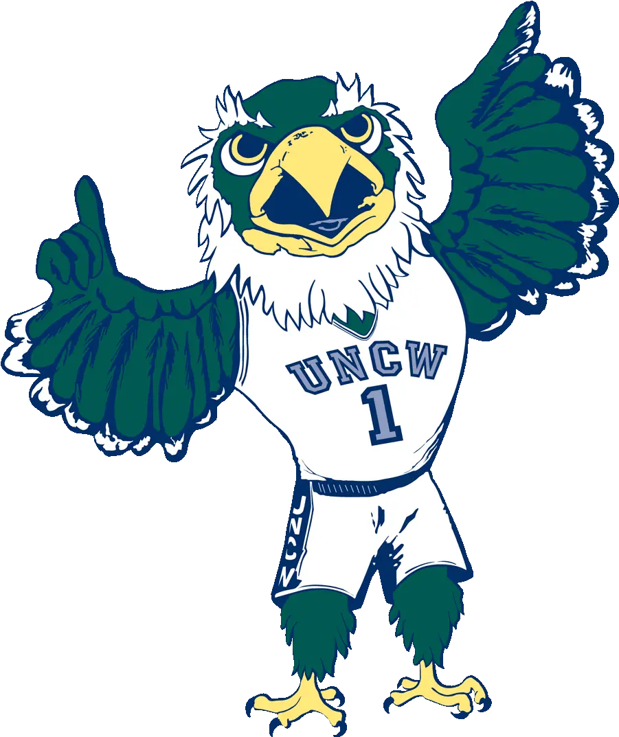 Uncw Logos University Of North Carolina Wilmington Mascot Png Seahawk Logo Png