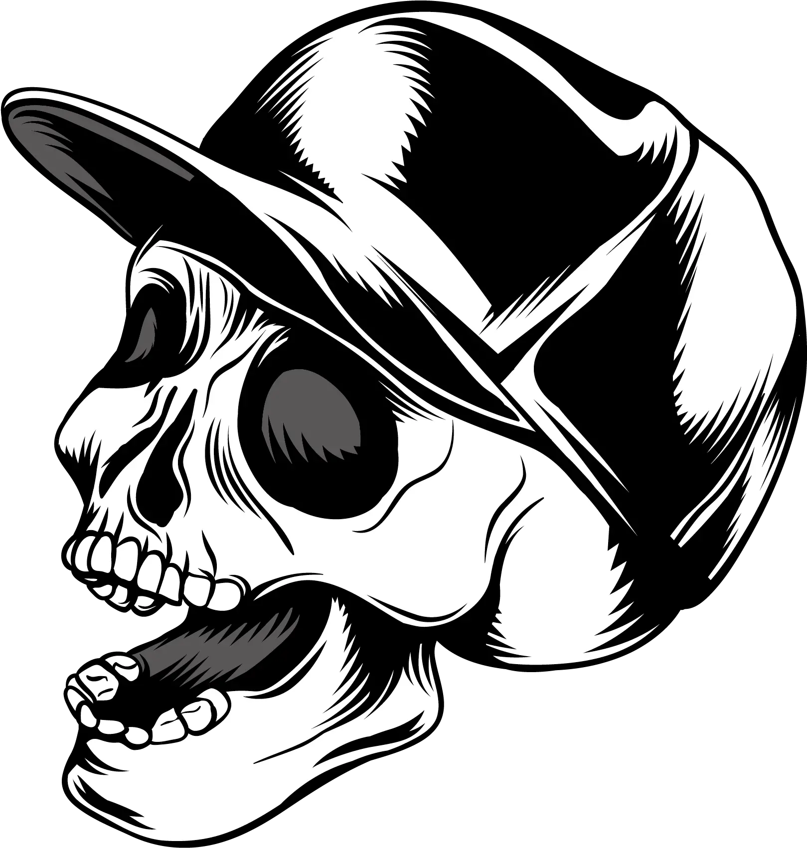 Download Skull Calavera Cap Euclidean Vector Baseball Transparent Skull Vector Png Calavera Png