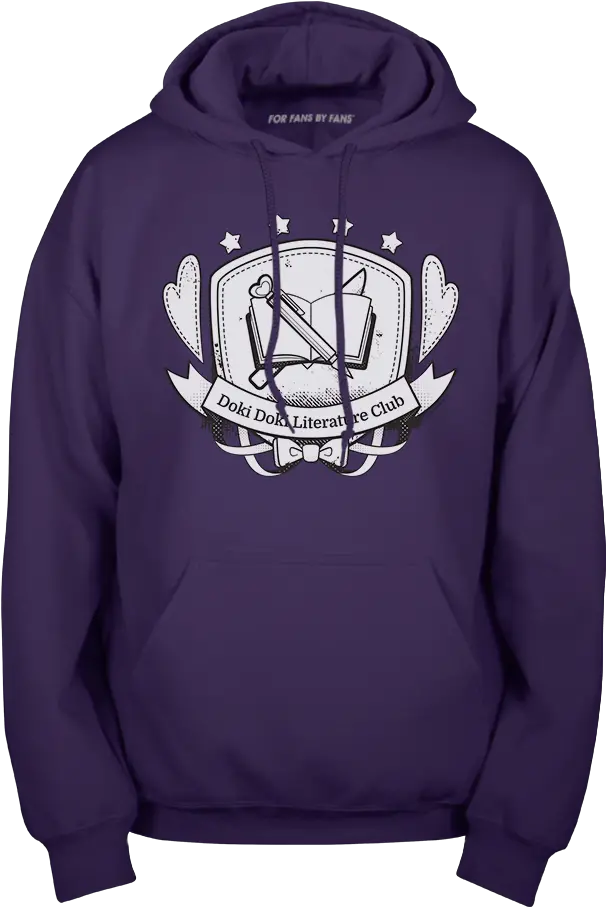 For Fans By Fansddlc School Emblem Pullover Hoodie Homestuck Time Hoodie Png Doki Doki Literature Club Logo