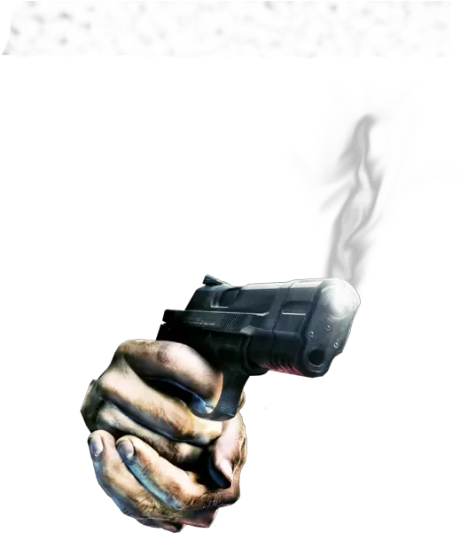 Hand With Gun And Smoke Alone In The Dark 5 Png Gun Smoke Png