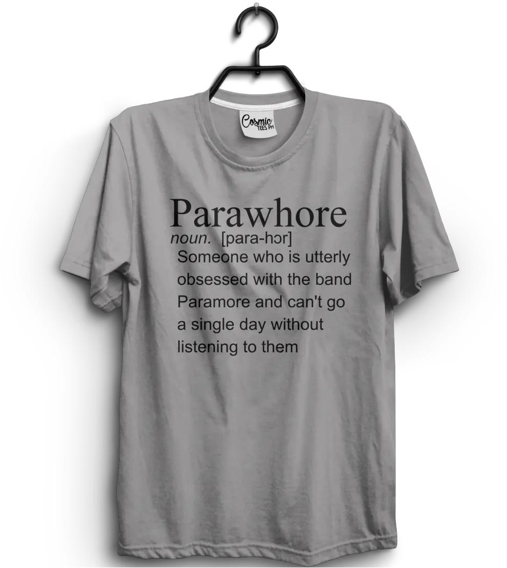 Paramore Parawhre Shirt Paramore Gray Shirt Png Paramore Logo Transparent