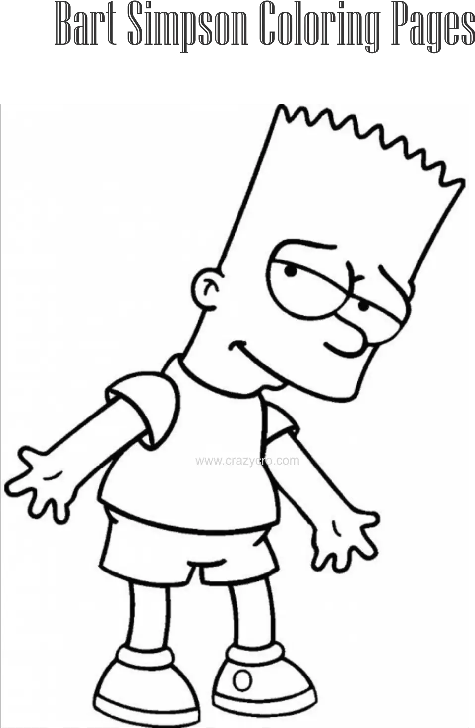 Bart Simpson Coloring Pages U2013 Free Page For Kids Png Transparent