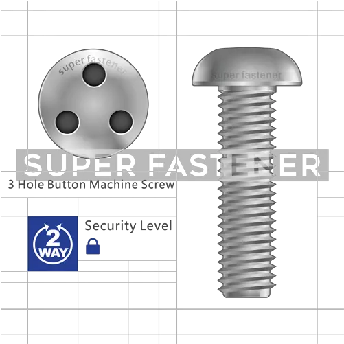 3 Hole Button Machine Screw Tamperproof Security Fasteners Shenzhen Png Bolt Head Png
