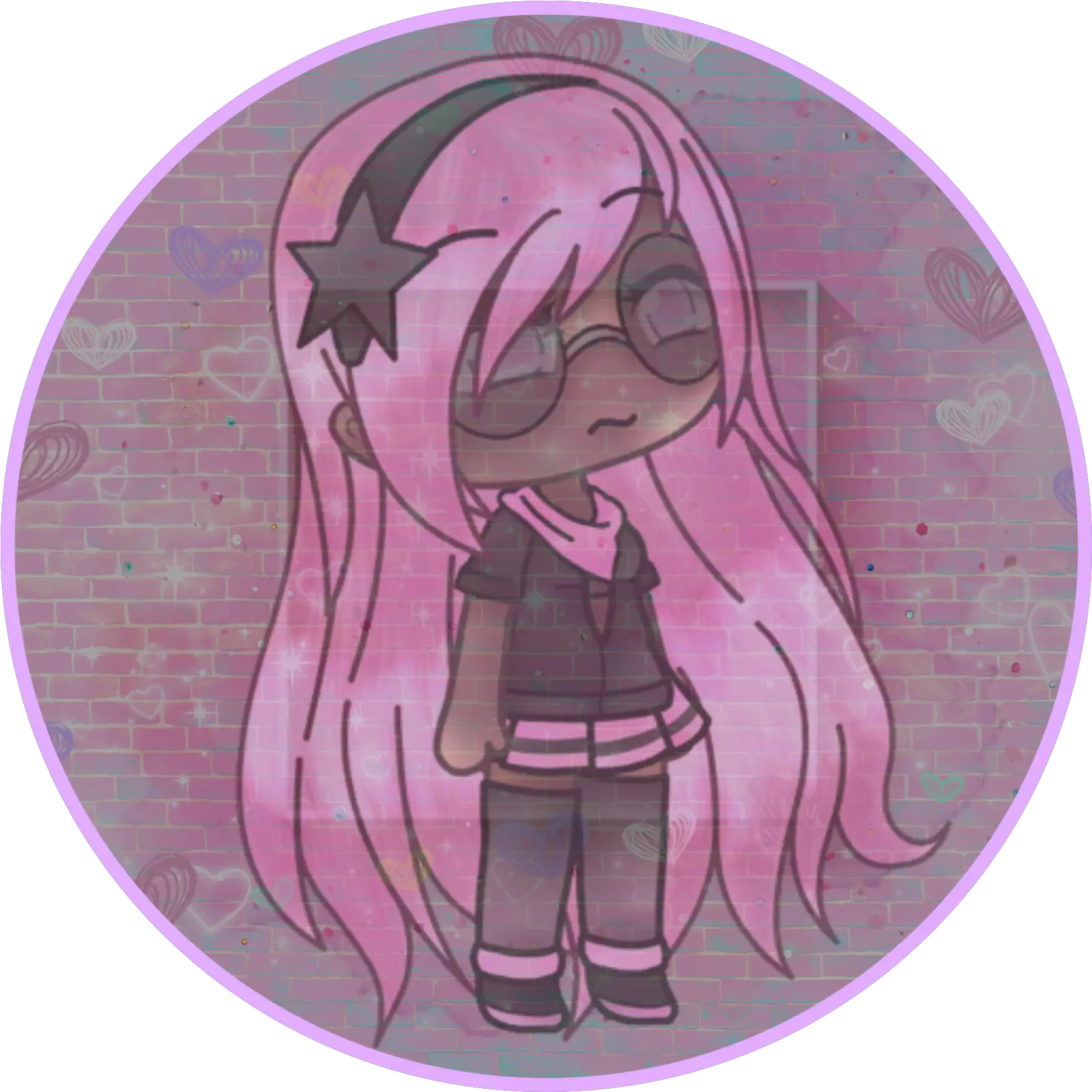 Pink Purple Gacha Gachalife Image Fictional Character Png Ibis Paint X Icon