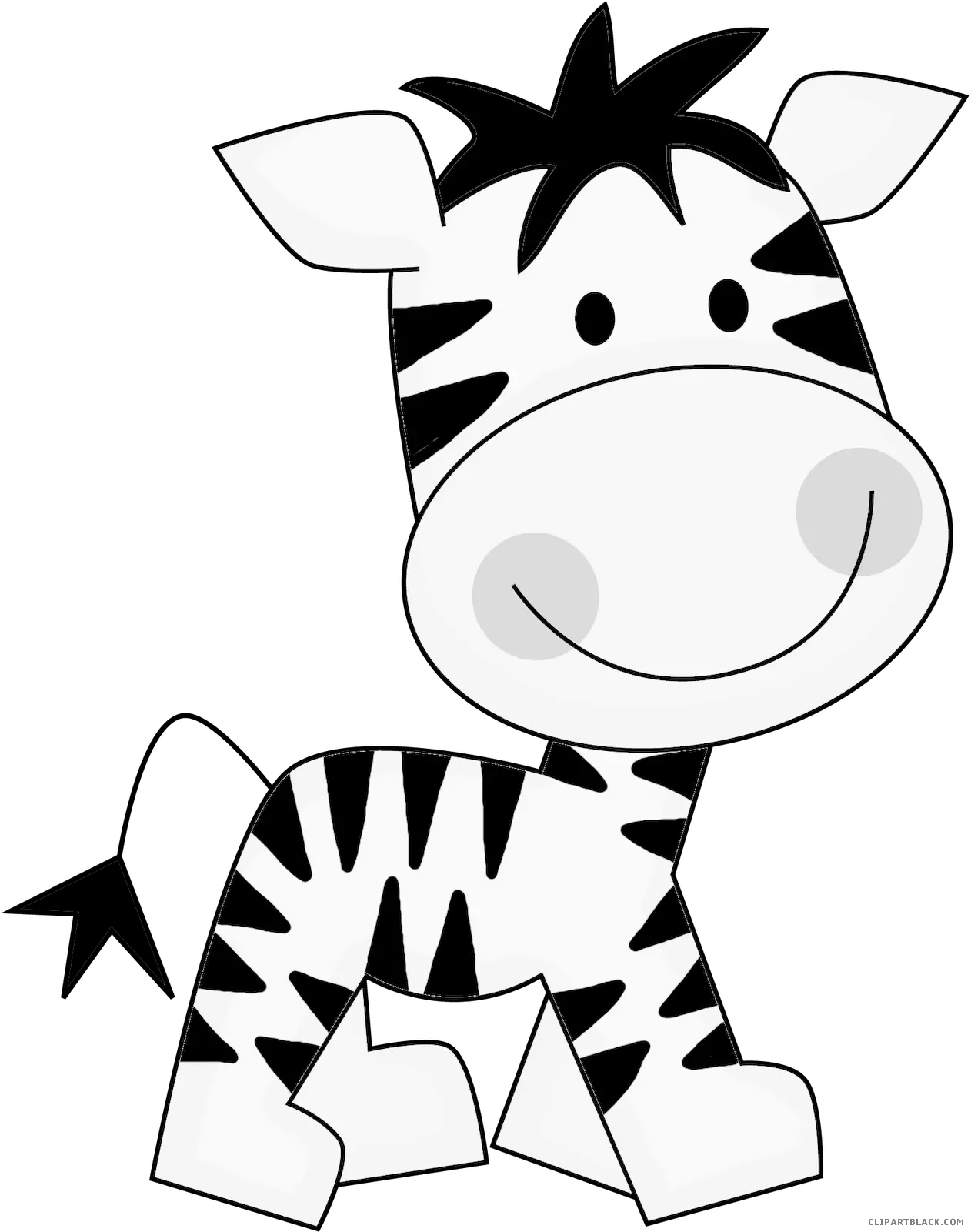 Baby Zebra Animal Free Black White Clipart Images Cute Clip Art Zebra Png Zebra Png