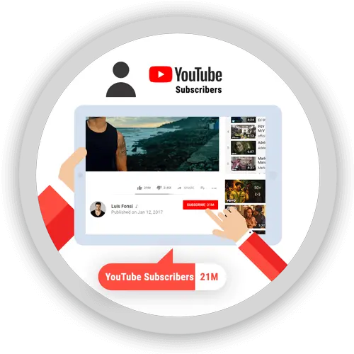 Best Place To Buy Youtube Subscribers Views And Likes Online Advertising Png Youtube Subscribe Transparent