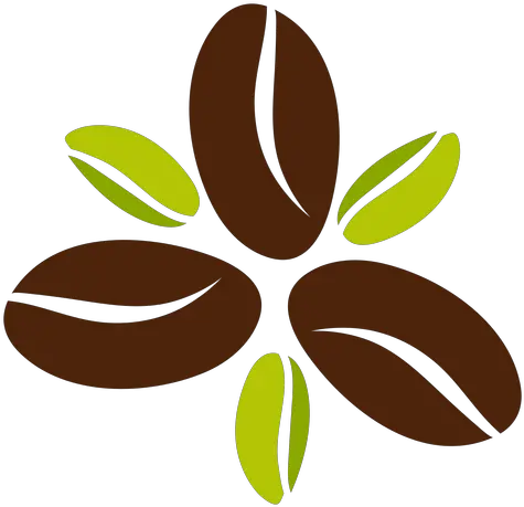 Coffee Bean Flower Design Dibujo Grano De Cafe Png Bean Png