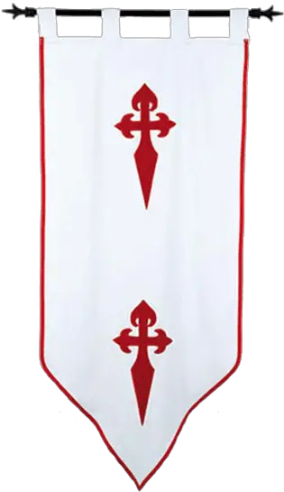 Templar Knight Order Of Santiago Banner Templar Knights Cross Png Medieval Banner Png