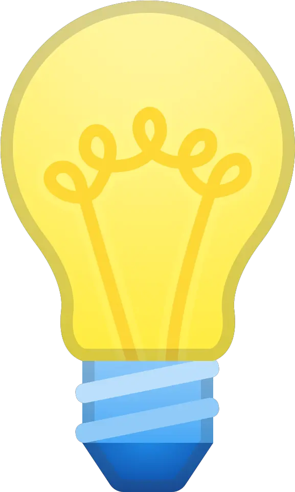 Light Bulb Icon Lightbulb Emoji Black Background Png Bulb Icon