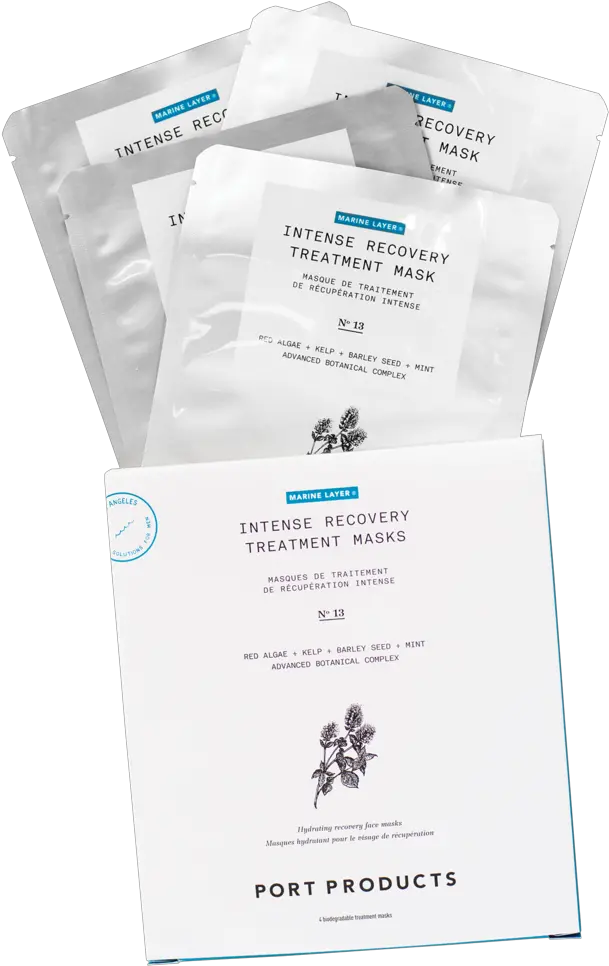 Marine Layer Intense Recovery Treatment Masks 4 Pack Paper Png Layer Mask Icon