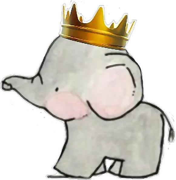 Elephant Baby Babyelephant Crown Prince Baby Elephant With Crown Png Baby Elephant Png