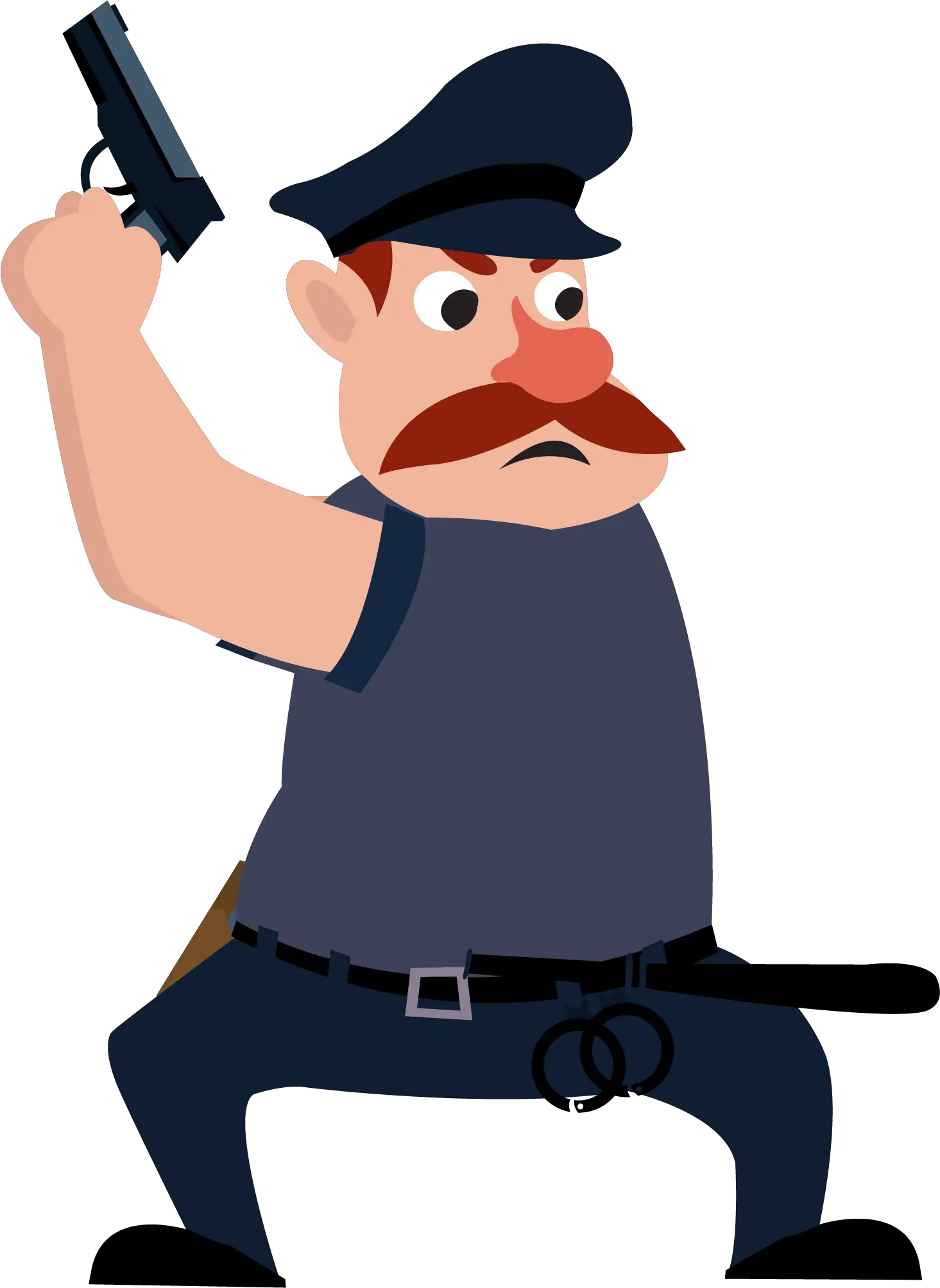 Cartoon Officer Icon Criminal Holding A Gun Cartoon Animated Criminal Png Holding Gun Png