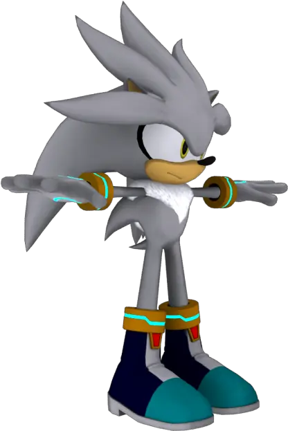 Pc Computer Silver The Hedgehog Model Png Silver The Hedgehog Png