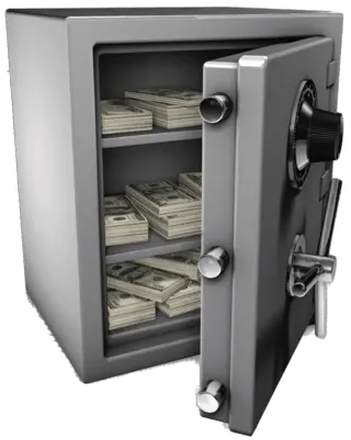 Money Vault With Dollar Bills Transparent Png Stickpng Money Vault Png Dollar Bills Png