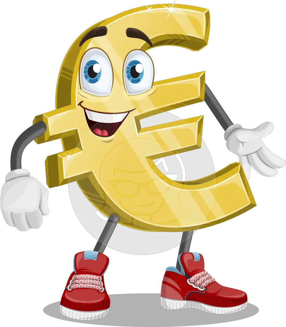 Euro Sign Cartoon Vector Character Illustrations Aka Cartoon Animated Dollar Sign Png Euro Icon Png