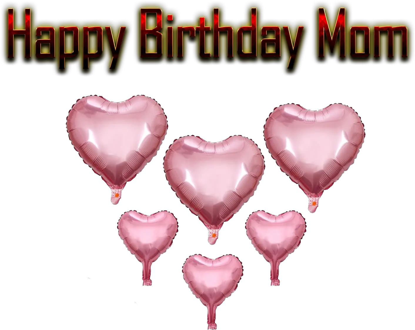 Happy Birthday Mom Png Free Background