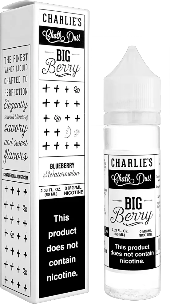 Big Berry By Charlies Chalk Dust E Liquid 60ml Free Png Chalk Facebook Icon