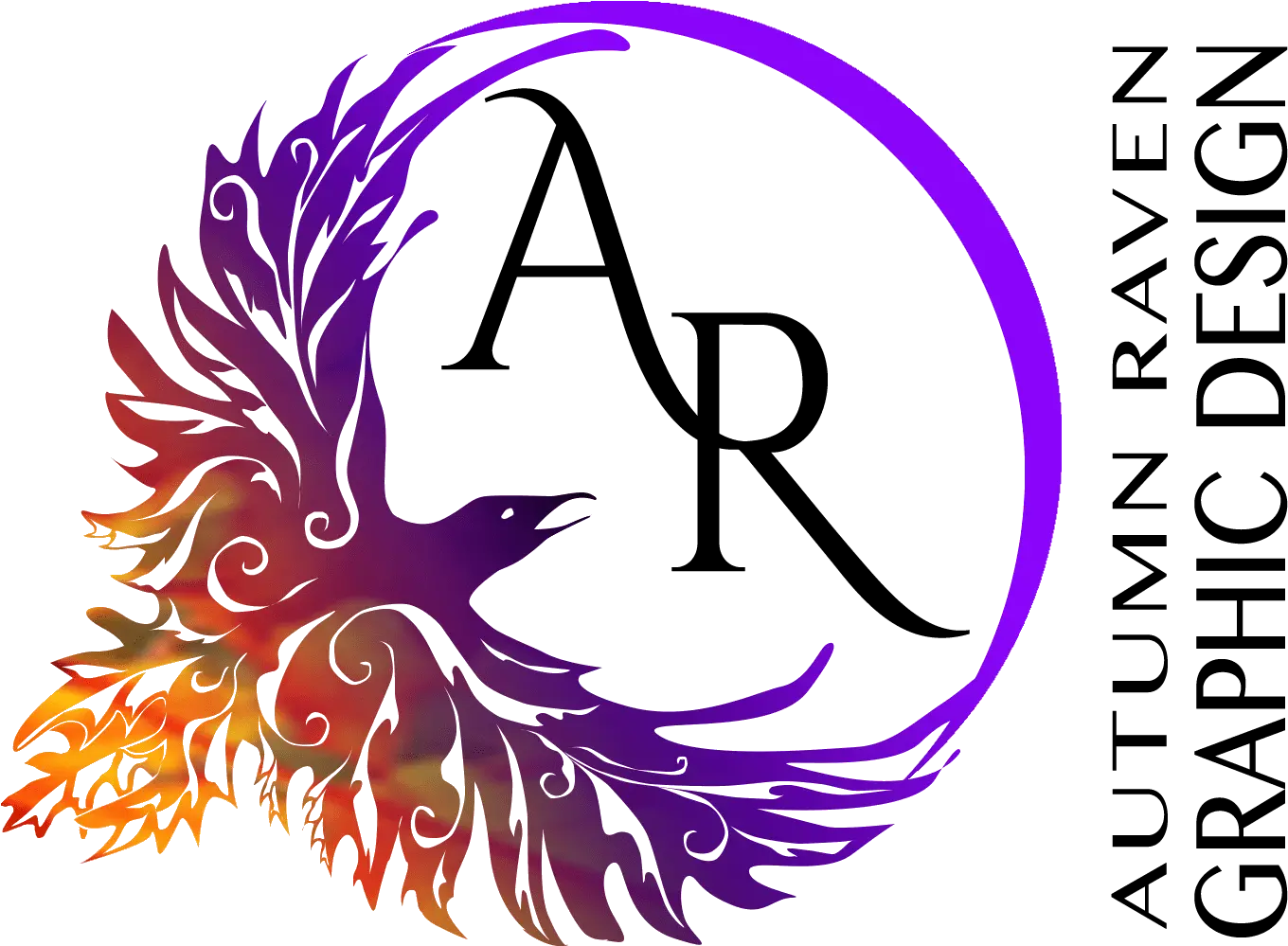 Full Logo Autumn Raven Transparent Illustration Png Raven Transparent