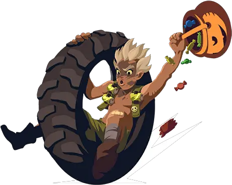 Spray Junkrat Trick Or Treat Overwatch Junkrat Halloween Spray Png Junkrat Png