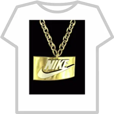 Gold Nike Logo Chain Camping Monster Roblox Png Gold Nike Logo