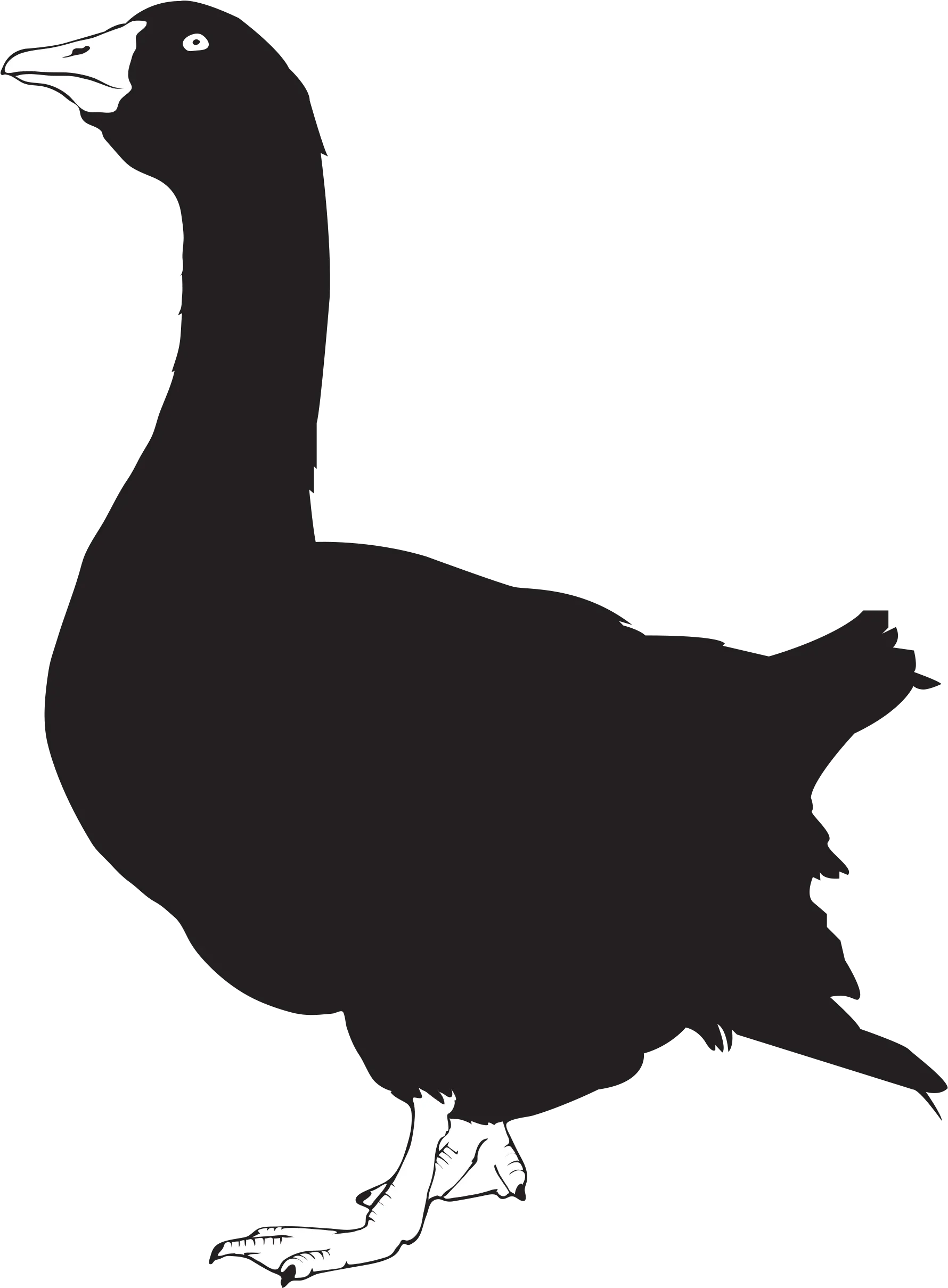 Download Hd File Silhouette Wikimedia Commons Open Goose Clip Art Png Goose Transparent