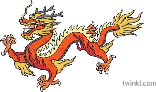 Chinese Dragon Complete Illustration Twinkl Chinese Dragon Png Chinese Dragon Transparent