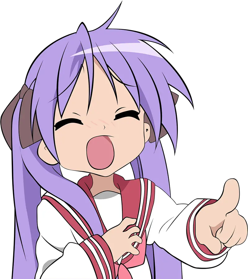 Lucky Staru0027s Strength Isnu0027t Just Humor U2013 Spasticsurgeon Lucky Star Kagami Transparent Png Lul Png