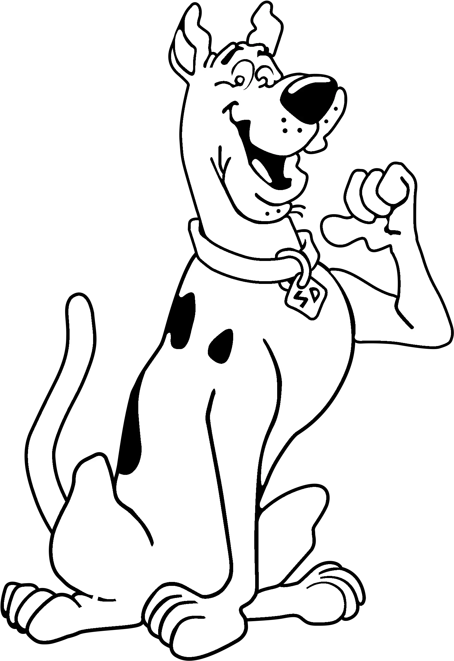 Scooby Doo Clipart Black And White Black And White Scooby Doo Clip Art Png Scooby Doo Transparent