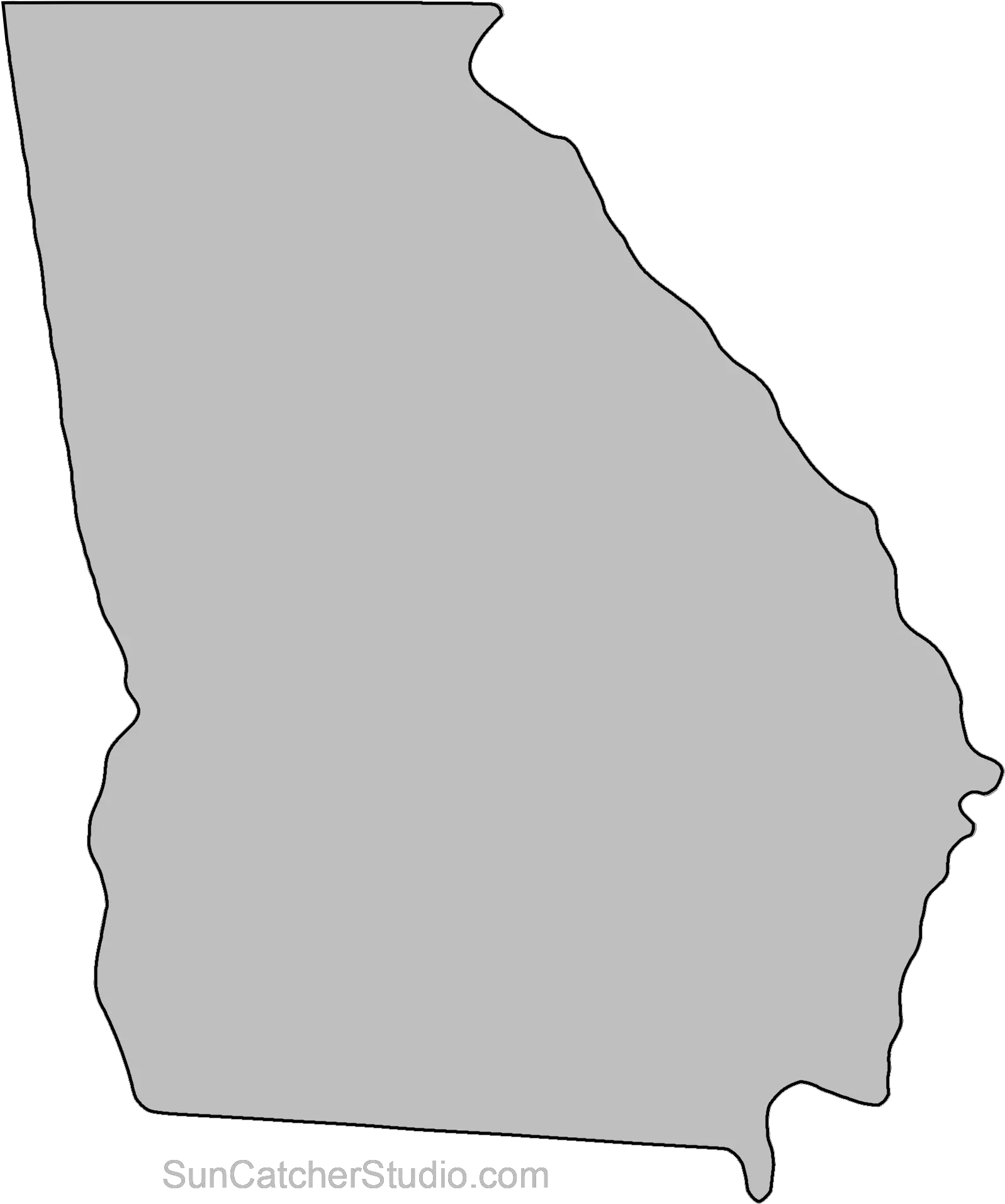 Michigan Clipart Outline Georgia State Shape Png Michigan Outline Png