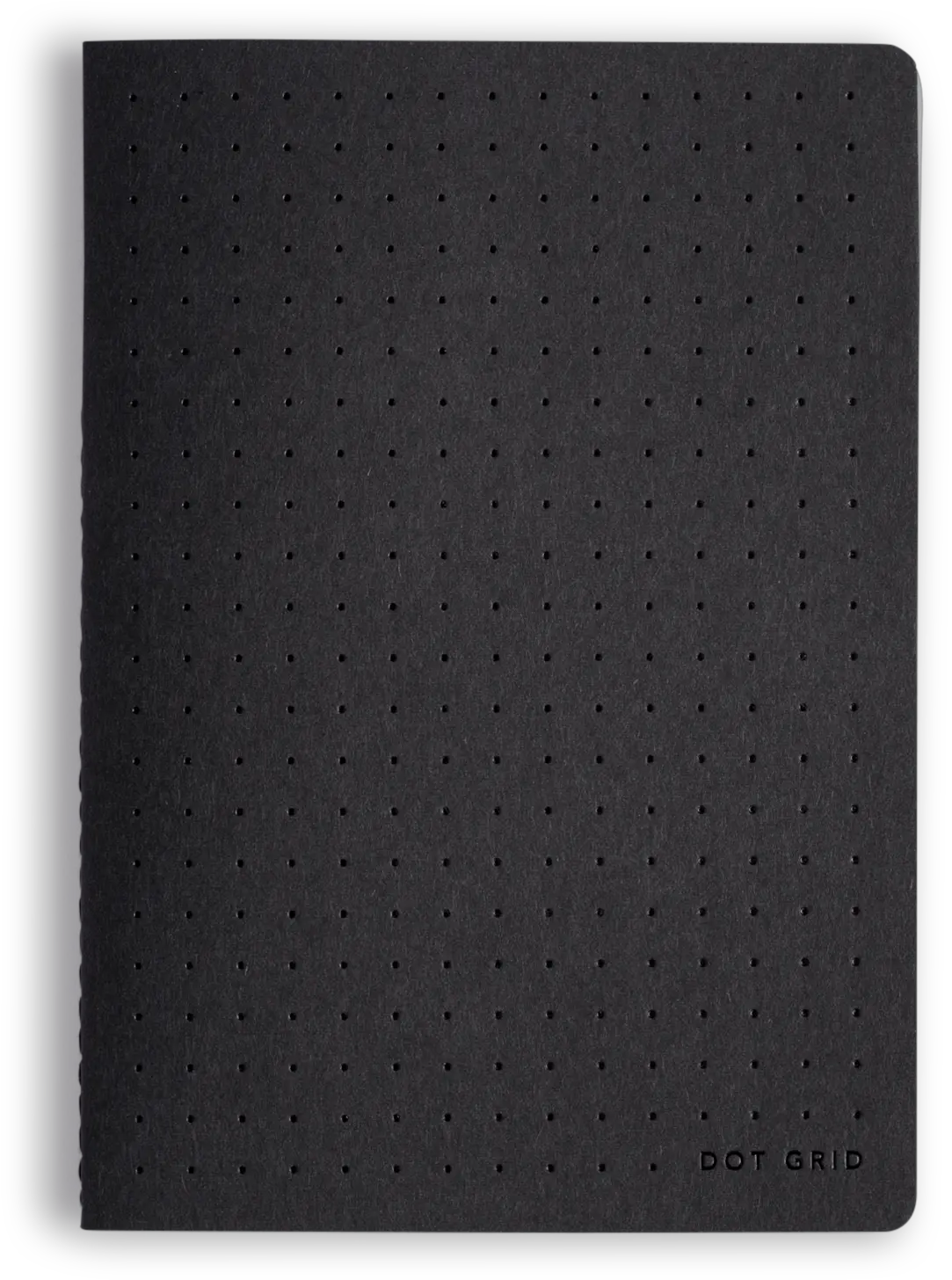 Dot Grid Notebook A5 Papel Escarchado Negro Png Dot Grid Png