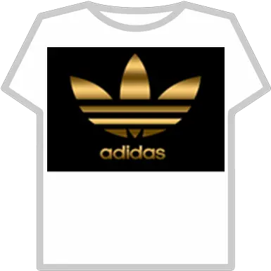 Adidas Logo Dourado Roblox T Shirt Png Old Adidas Logo