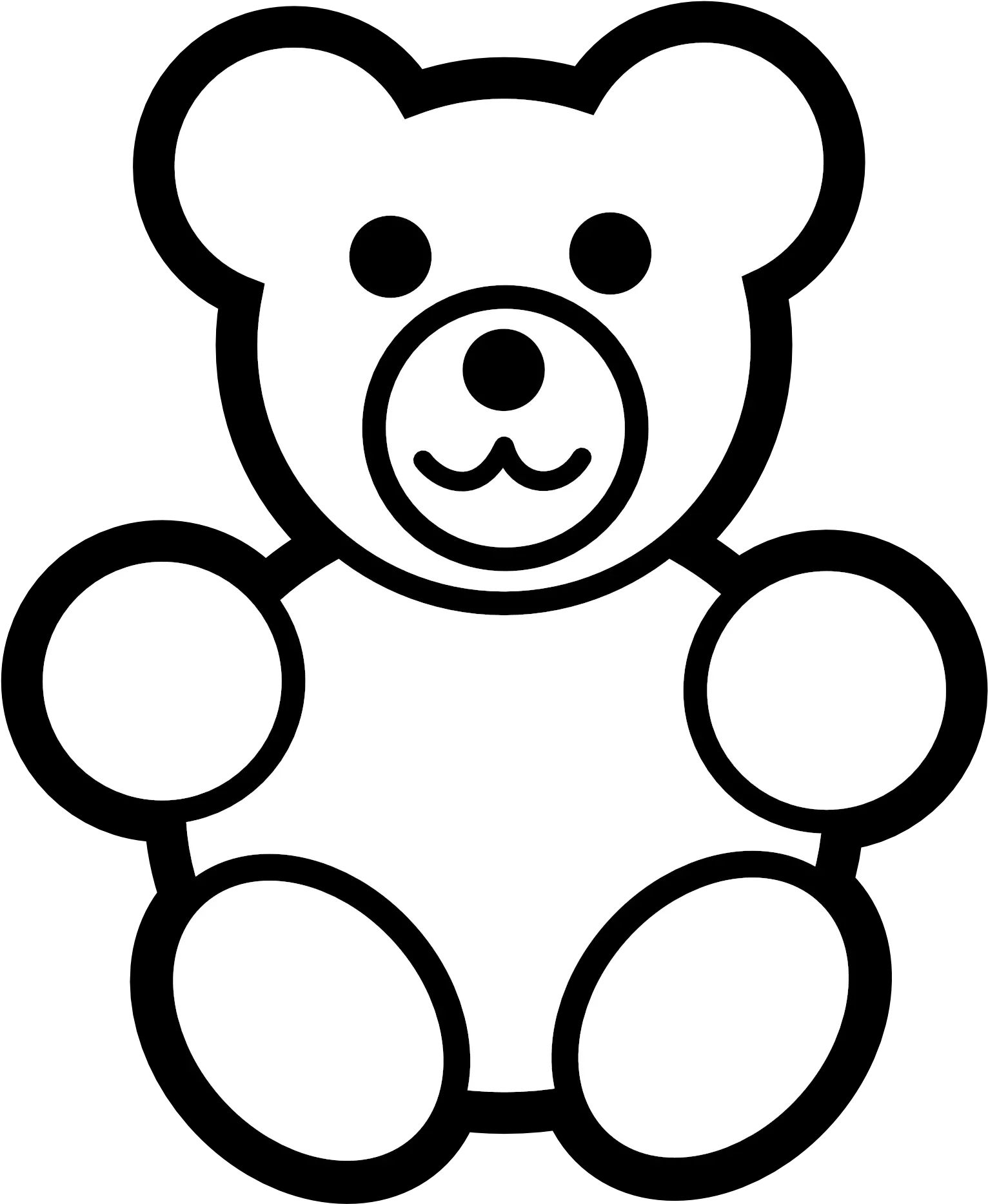 Clipart Of Amp Amd And Fabulous Teddy Bear Images Black Teddy Bear Coloring Page Png Amd Png