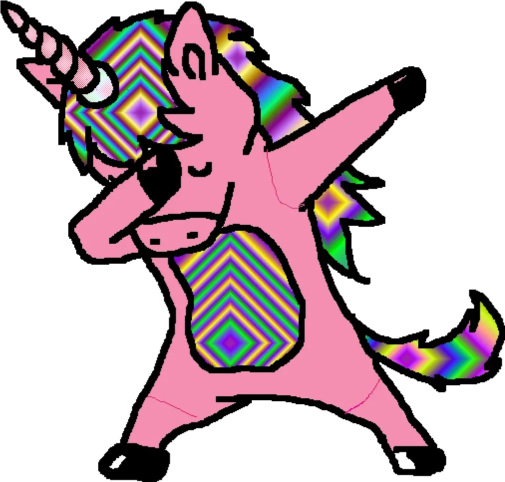 Dabbing Unicorn Clipart Unicorn Dab Png Dab Png