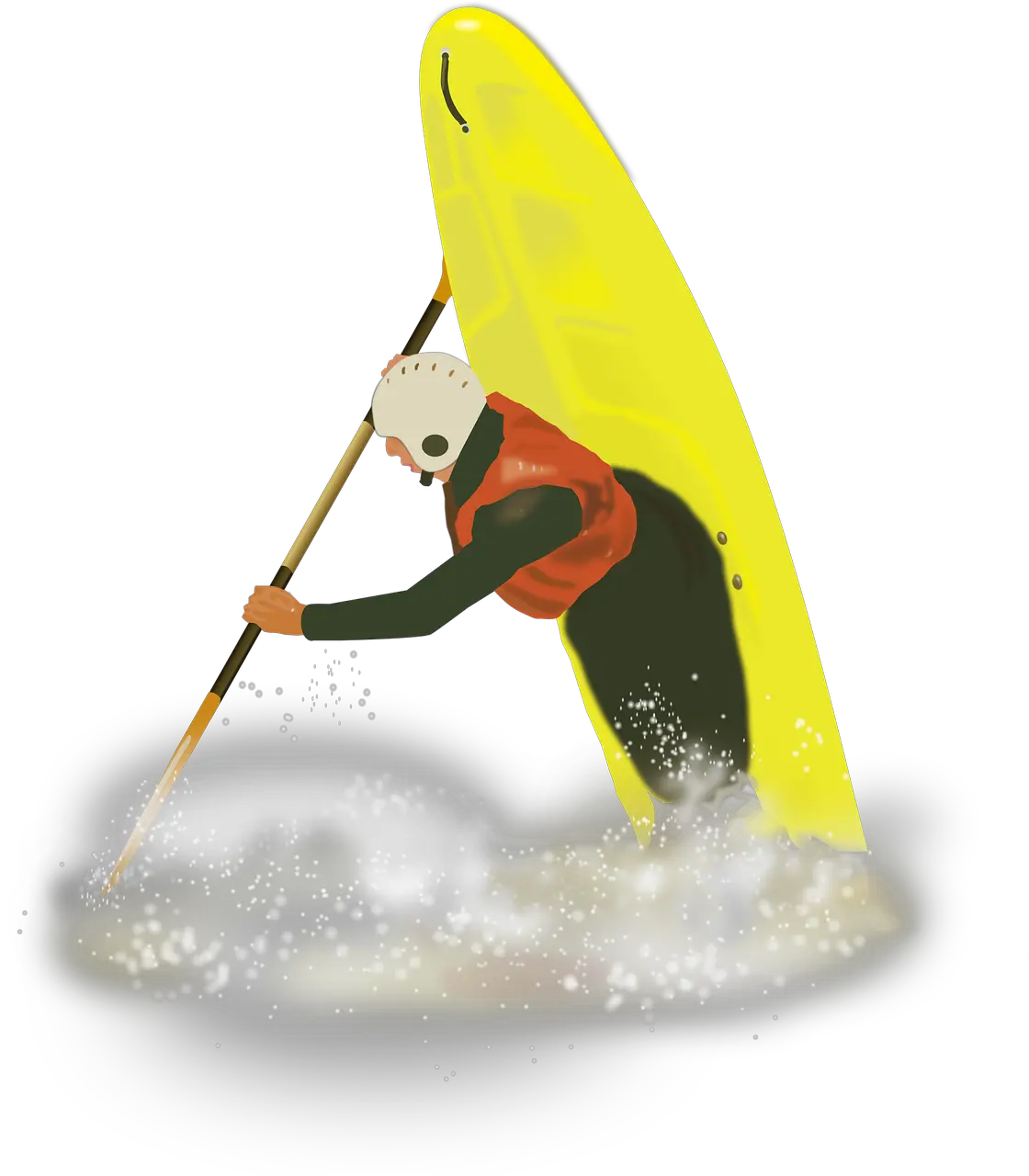 Kayak White Water Canoe Acrobatics Free Vector Graphic On Paddle Png Kayak Png