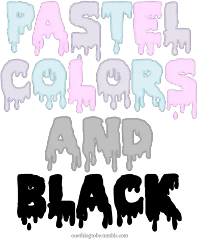 Pastel Goth Font Pastel Goth Tumblr Pngs Pastel Goth Png