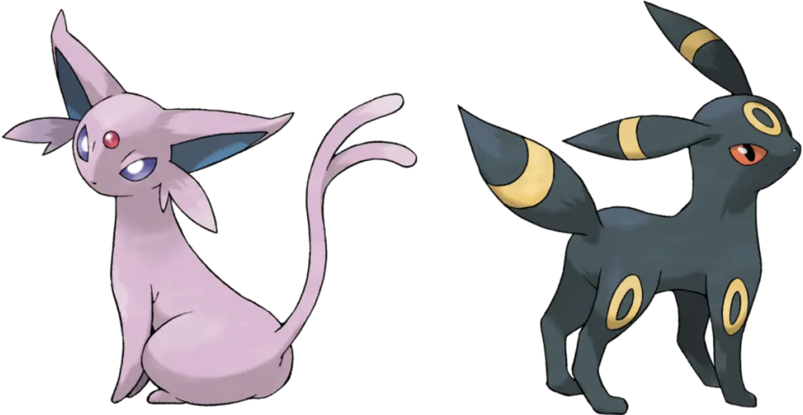 Espeon And Umbreon Evolution Methods Umbreon And Espeon Png Espeon Transparent