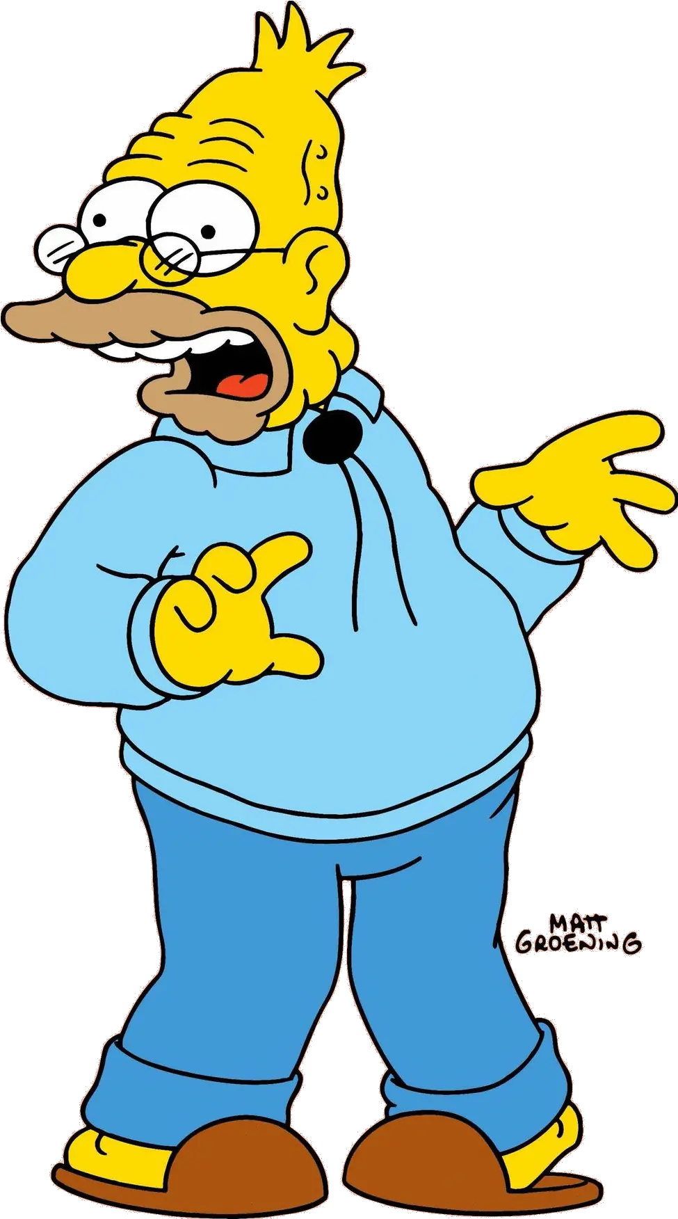 The Simpsons Clipart Daddy Simpsons Grandpa Transparent Simpsons Grandpa Png Los Simpson Png