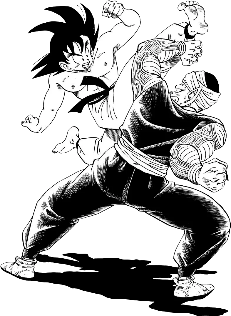 Download Dragon Ball Manga Goku Vs Piccolo Hd Png Goku Dragon Ball Z Manga Piccolo Png