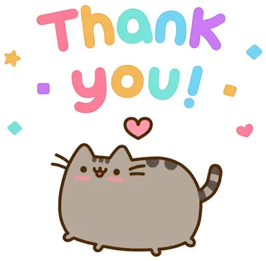 Pusheen Birthday Thank You Pusheen Gif Png Pusheen Transparent