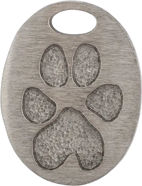 Oval Bronze Necklace Paw Print Circle Png Oval Png