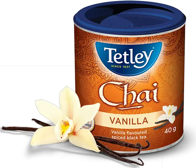Tetley Vanilla Bean Chai Earl Grey Vanilla Tea Png Vanilla Bean Png