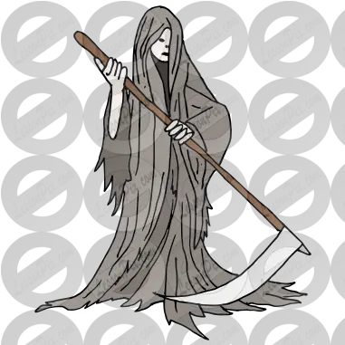 Grim Reaper Picture For Classroom Therapy Use Great Grim Cartoon Png Grim Reaper Png