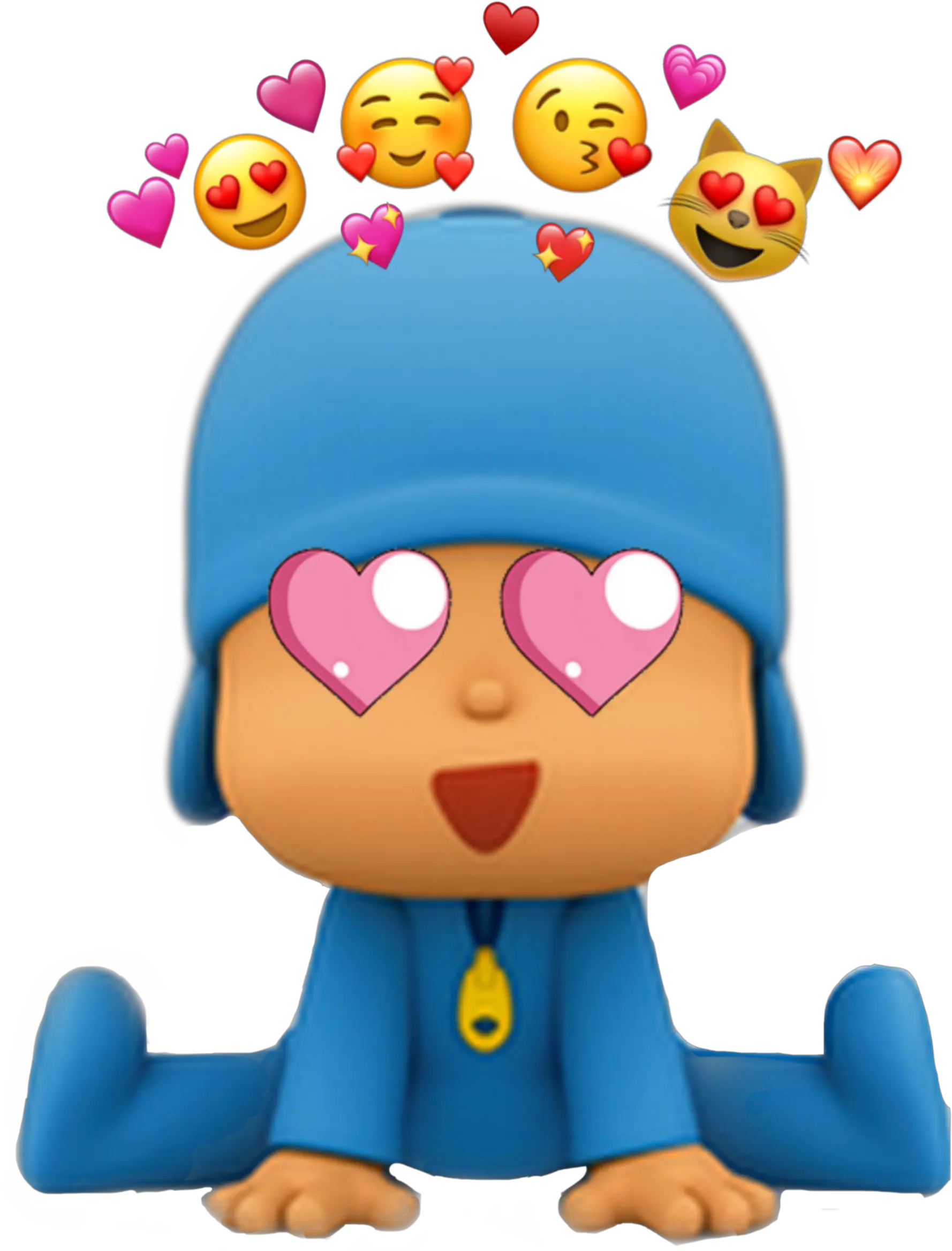 Pocoyo Sticker By Jiromipr21 Blue Kid Show Characters Png Pocoyo Png
