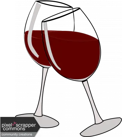 Double Red Wine Glasses Graphic By Sonya Stover Pixel Wine Graphic Png Wine Glass Transparent