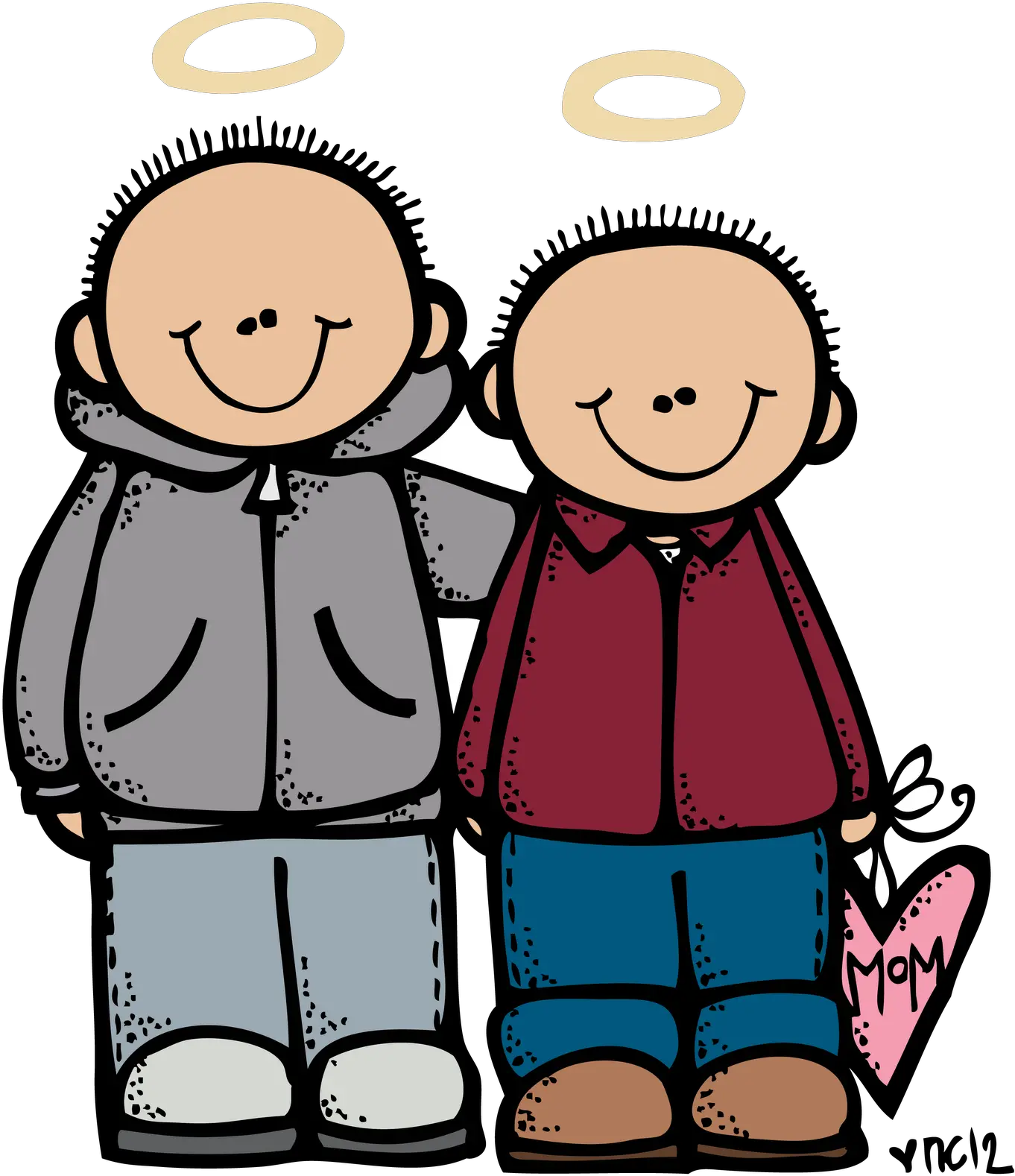 Clipart Parent Child Melonheadz Hug Png Hug Png