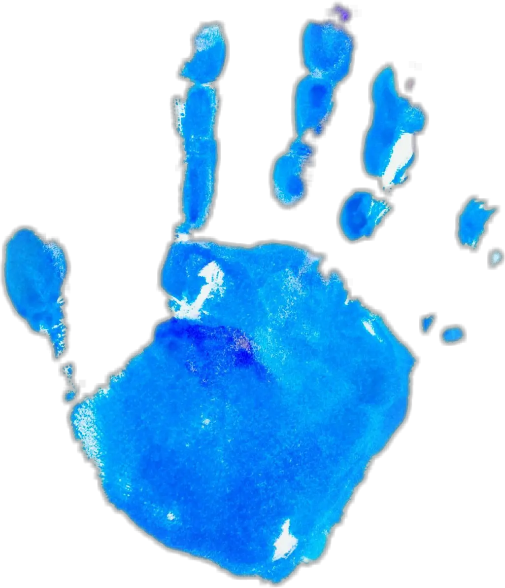 Download Hand Palm Print Handprint Palmprint Rectangle Blue Ink Hands Png Handprint Png