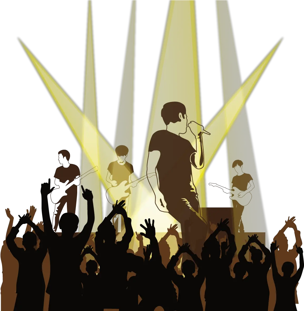 Silhouette Singing Vector Singing And Lighting Png Singer Vector Png Singer Png